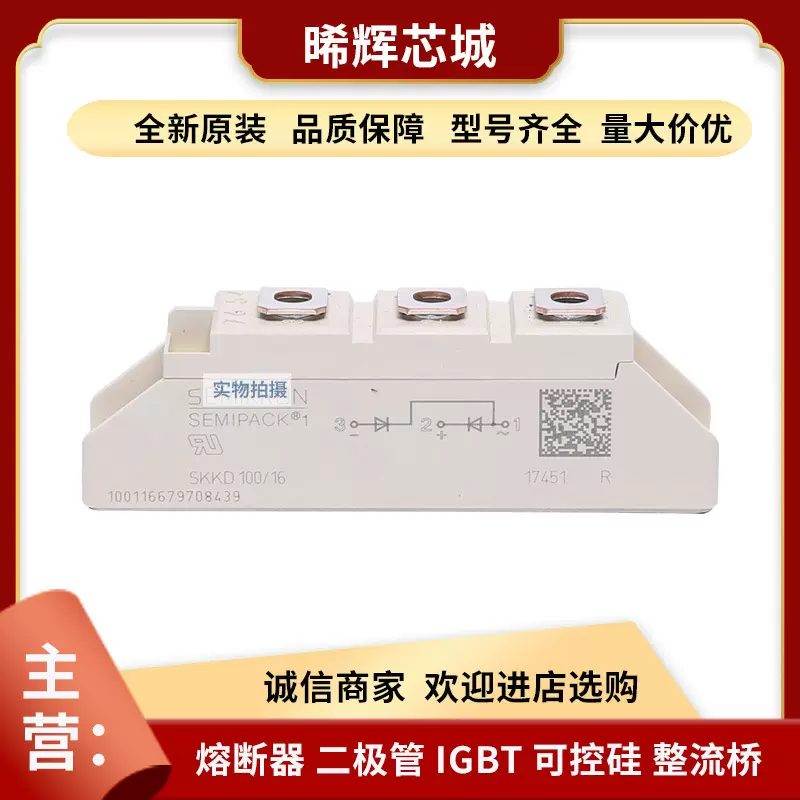 SKKD81/22H4 SKKD100/06 大功率二极管现货 库存充足 型号齐全