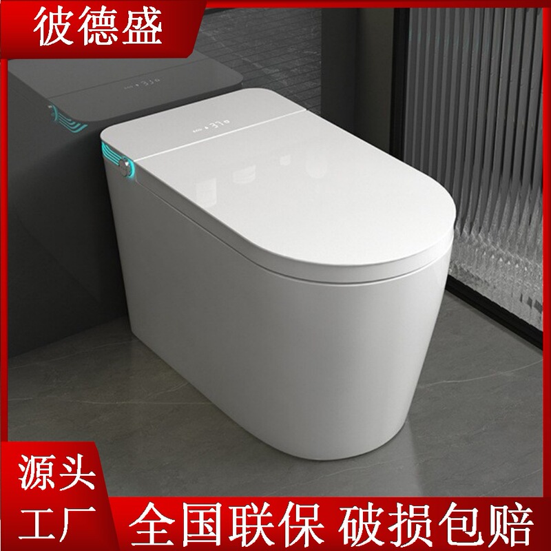 Chaozhou Fully Automatic Dual Waterway Smart Toilet Foot Kick Without Water Pressure Limit Integrated Built-In Foam Shield Toilet