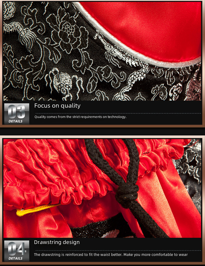 Zhuoao Thai boxing pants fighting pants Thai boxing pants head shorts boxing loose pants training fighting shorts