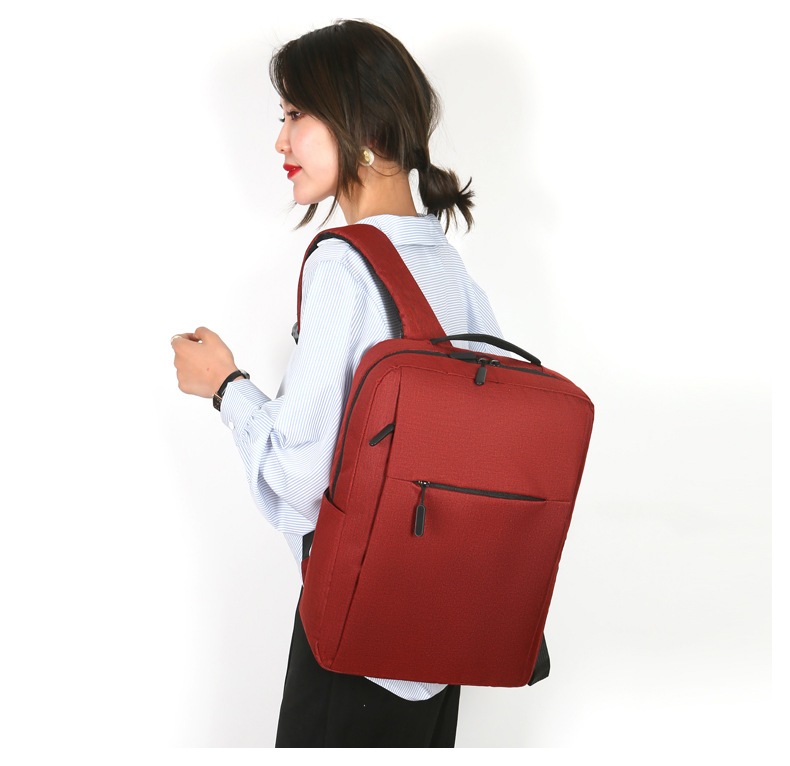 2022 New Style fashionable and personalized backpack, large-capacity casual solid color backpack, business commuting nylon computer schoolbag undefined