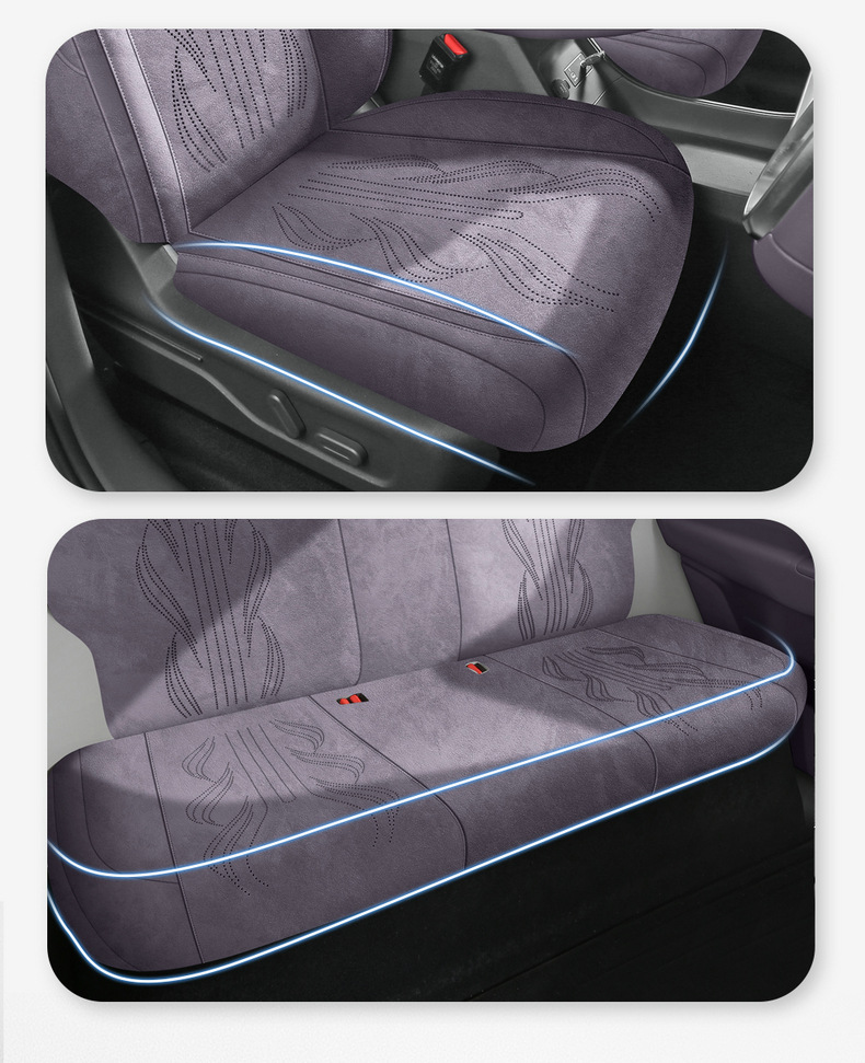 Suitable for 25-27 Models of Leapmotor B01 B10 Lafa5 C10, Special Suede Seat Cushion, Ventilated and Breathable Seat Cover