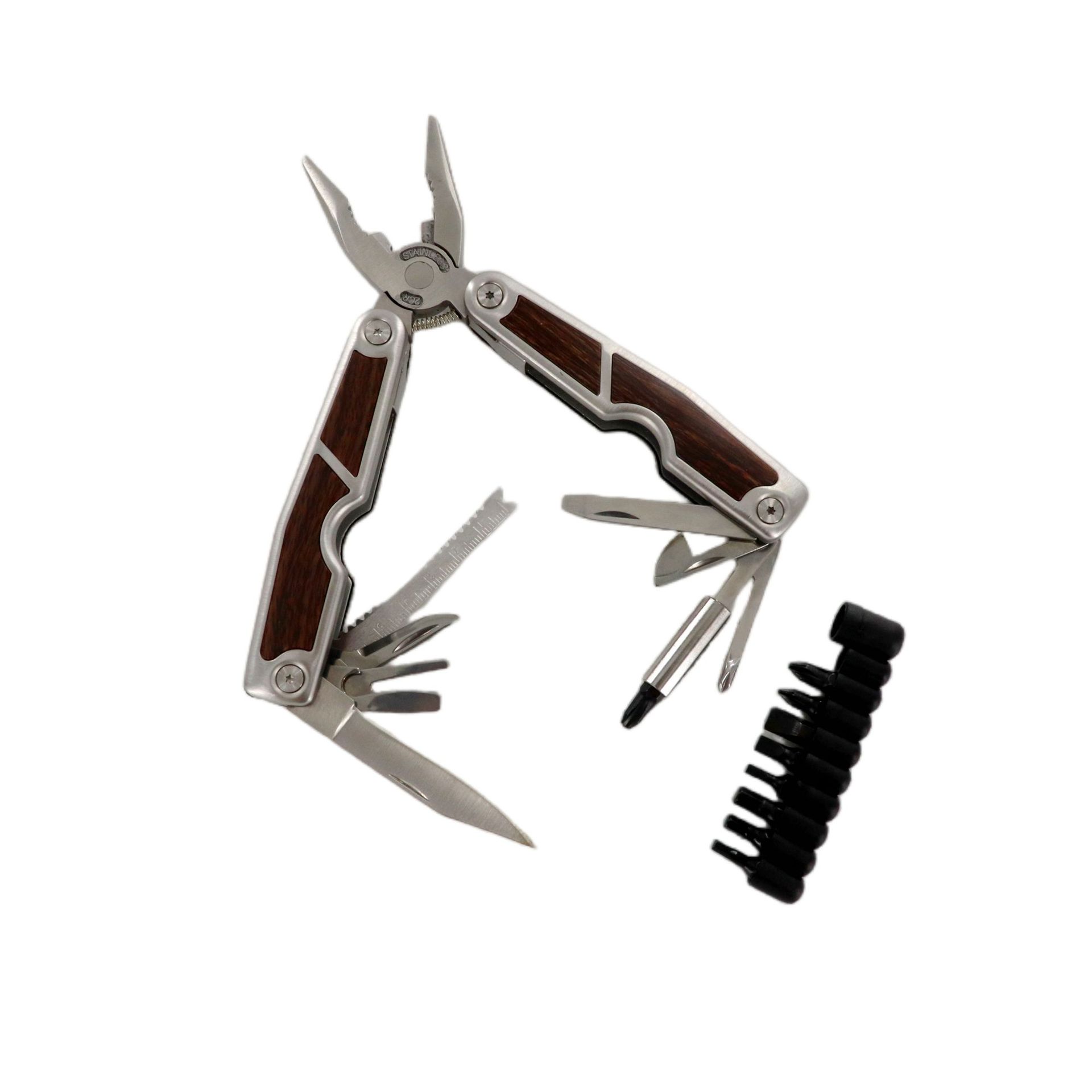 不锈钢户外多功能折叠工具钳多功能小刀刻度尺户外钳