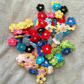 RY毛线手工花朵手工活编织DIY衣服配件辅料服装装饰配饰立体手钩