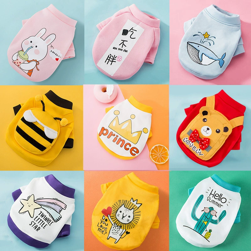 Весной и осенью свитер для домашних животных Весна и осень Кошка двуногая маленькая собака Тедди одежда для щенков Одежда для собак