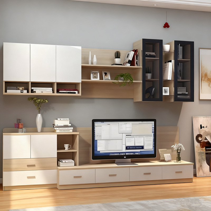 Hotel Furniture Hotel Room Tv Cabinet Combination B&B Apartment Tv Table Storage Cabinet Set Combination