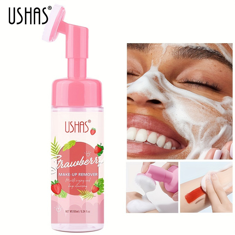 USHAS punto transfronterizo venta caliente limpiador desmaquillante líquido de burbujas limpiador limpiador mousse limpiador desmaquillante facial leche suave