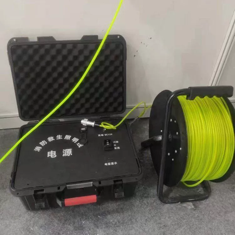 Линия освещения тележечного типа для оказания помощи при землетрясениях, 200 м, наружный поисковый шнур, веревка для самоспасения, цифровая спасательная флуоресцентная веревка