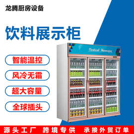 饮料柜超市冰柜商用立式风冷展示柜 冷藏保鲜啤酒柜便利店冰箱