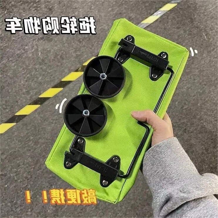野菜を買う車のネットの赤いタイプの手引き車は携帯の車輪の手提げ袋の防水のスーパーマーケットのショッピングのカートを折り畳みます。|undefined