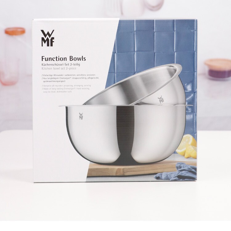 German design WMF stainless steel basin and basin kneading basin household kitchen egg cooking bowl vegetable washing basin