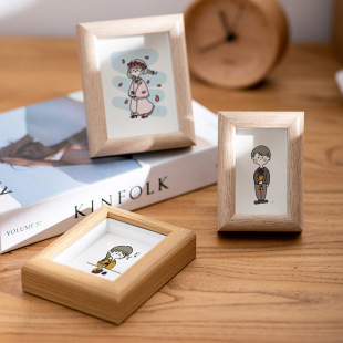 Wooden photo frame 6 inch photo frame table wholesale 5 inch 7 inch 8 inch 10 inch A4 creative children's photo wall decorative picture frame