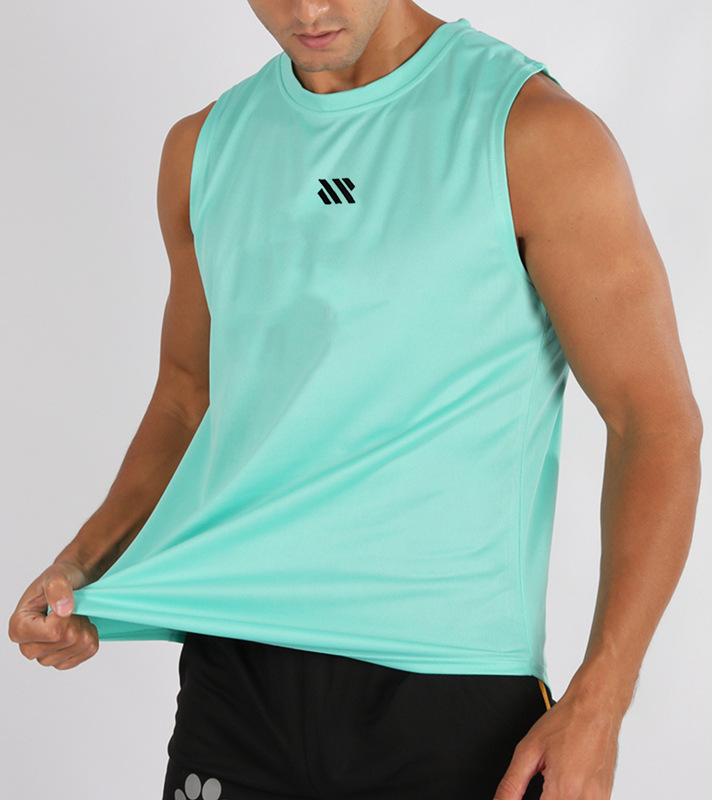 Chalecos de baloncesto masculinos transfronterizos ropa de fitness hombres ropa de fitness relajada sudadera de hombro suelto sudadera de secado rápido sudadera de fitness sin mangas entrenamiento deportivo