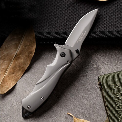 Stainless steel outdoor folding knife multi-functional self-defense camping knife portable pocket knife fruit knife outdoor small knife travel knife