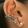Gymnastics three dimensional metal ear clips, earrings, no pierced ears