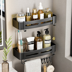 Wall-mounted storage rack for bathroom, toilet, washroom, shower, without drilling, bathroom storage shelf, hanging wall organizer for toiletries