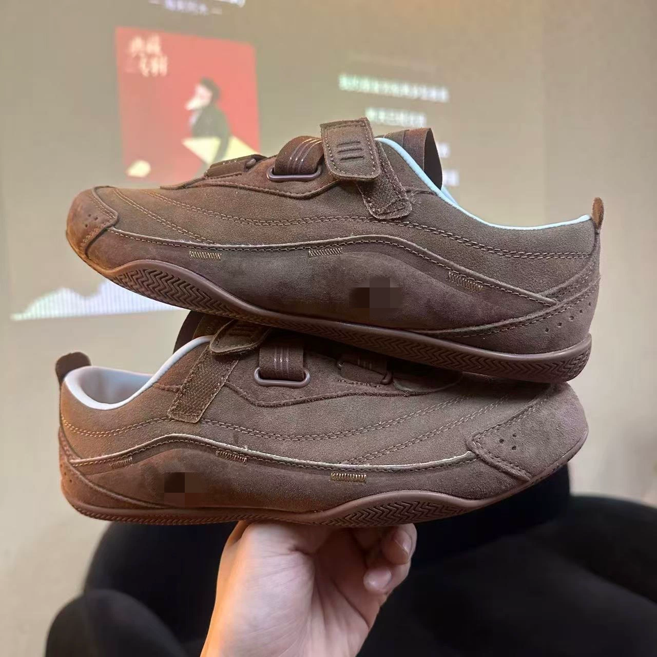 Путийанские обувь Adidas Mary Jane FOS Балетные туфли для мужчин и женщин Ленивая липучка Замша Танцевальные спортивные Forrest Gump