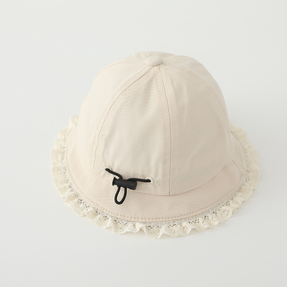 Casual solhatt för barn med spets för vår och höst_voghion.com