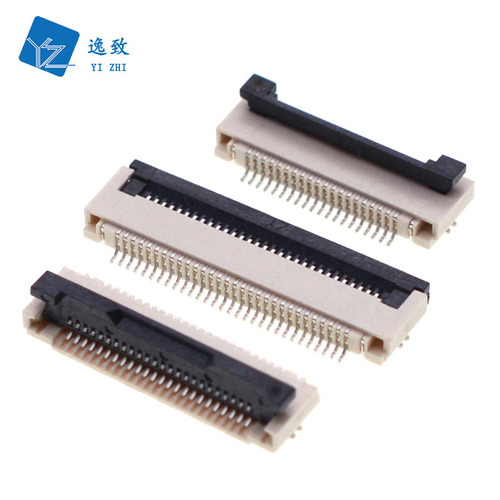 Flat cable socket 0.5MM FPC connector flip-up type 4-64P LCD screen holder flip-up type bottom connection