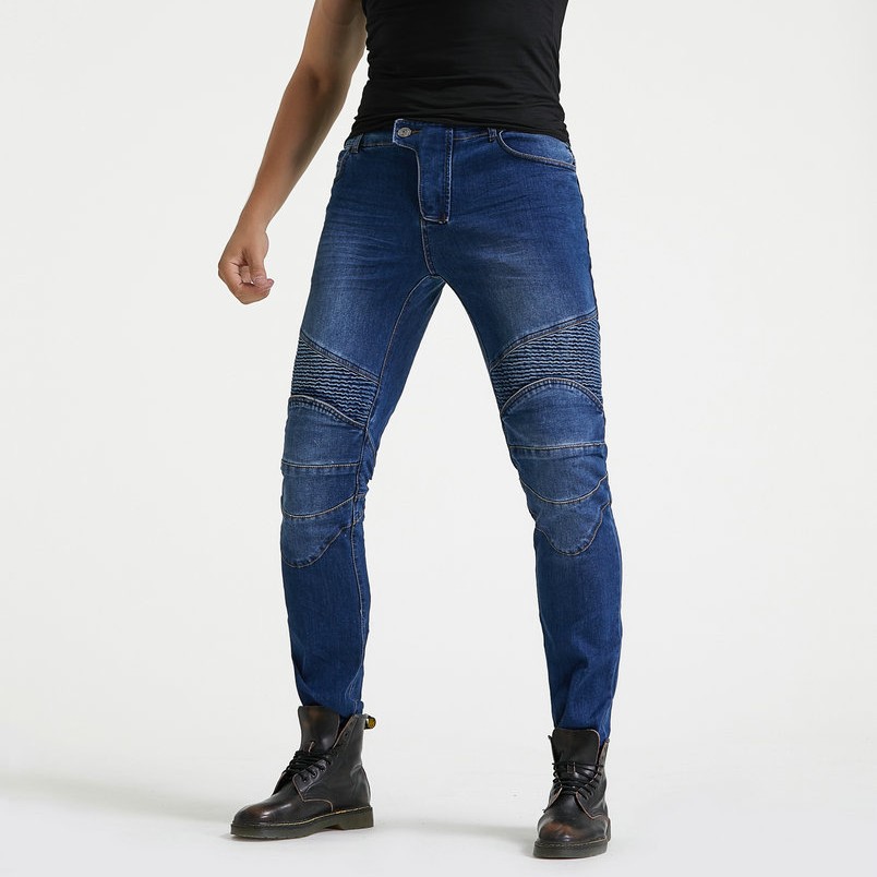 Productos genuinos Volero/corte tridimensional motocicleta Harley motocicleta pantalones vaqueros slim anti-caída pantalones vaqueros