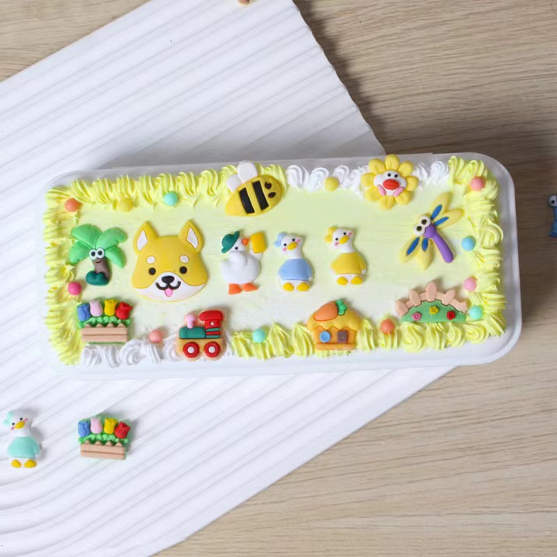 Pegamento en crema para manualidades, material para hacer cajas de papelería creativas para estudiantes, paquete de materiales para niños, set de papelería hecha a mano, regalo navideño