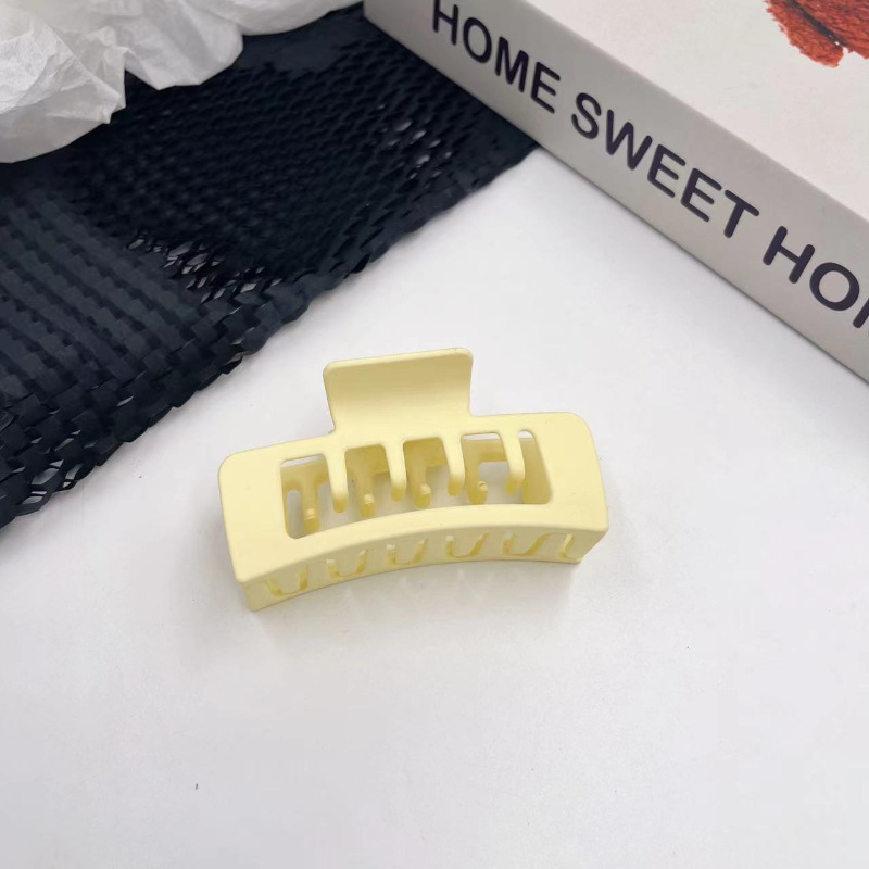 Meilade curry multi-diente cuadrado abrazadera de agarre esmerilado cabello grande cabello de mujer cabello de tiburón abrazadera para el cabello