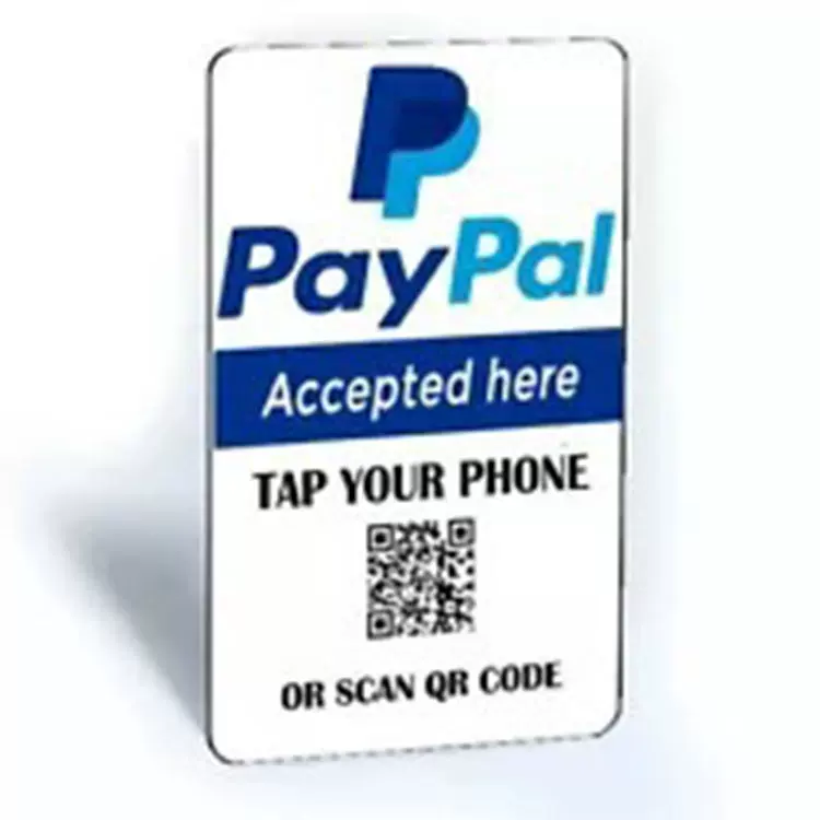 工厂直销射频卡共享智能NFC贝宝卡支付宝二维码签帐卡签名标签