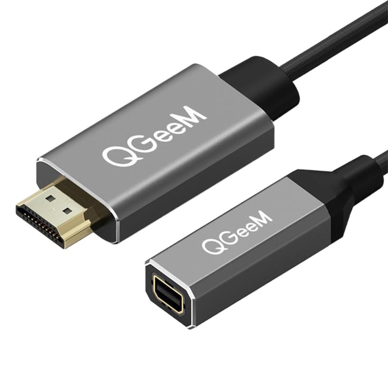 QGeeM HDMI solo a Mini DP convertidor cable adaptador UHD 4K @ 30Hz Plug and Play