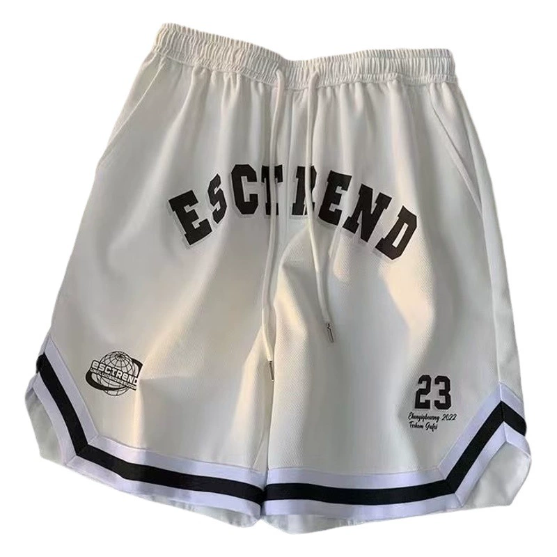 Спортивные шорты мужские приливные летние тонкие пятибалочные брюки модные американские повседневные брюки свободные баскетбольные брюки