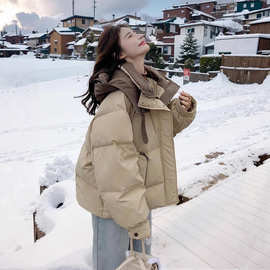 小个子羽绒棉服女冬季2025年新款短款洋气时尚保暖面包服棉衣外套