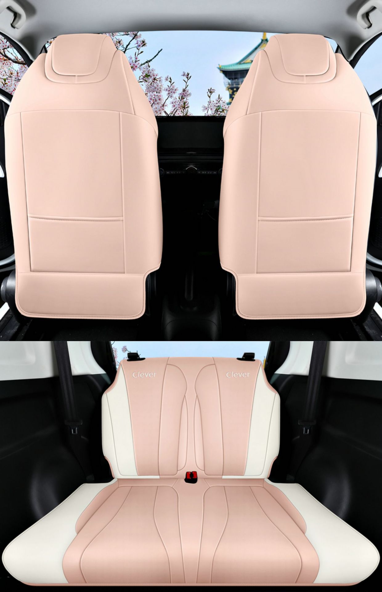 Roeway CLEVER car seat cover new special fully surrounded four seasons Universal cartoon four-seat seat seat cover