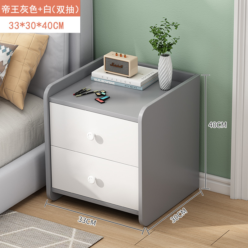 Mesita de noche moderno minimalista dormitorio simple pequeño tres cajones mesita de noche gabinete de almacenamiento en el hogar mini armario