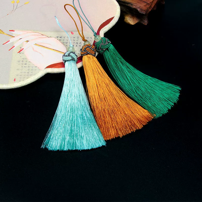 Ручная работа красная кисточка с мячом кошелек школьный портфель декоративный китайский узелок