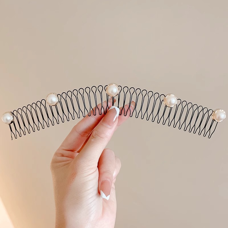 Cabello de la parte posterior de la cabeza de los niños, artefacto de acabado de cabello roto, peine de cabello tirado de pelo, peine de cabello roto, horquilla invisible, diadema, tocado