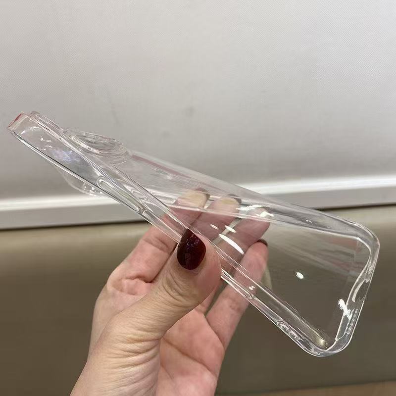 透明で厚みのあるTPUソフトシェル、マット仕上げの耐衝撃性携帯電話ケース、Apple 17/16/15/14/13用フルカバーシリコン保護ケース|undefined