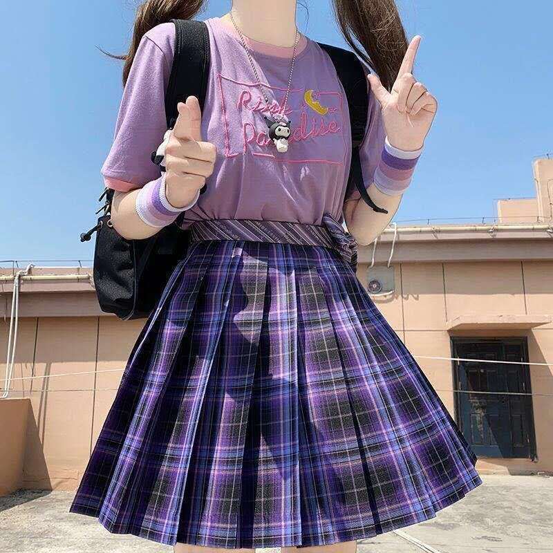 [연인 폭풍] JK 유니폼 스커트 정통 학생 클래스 원피스 봄 JK 세트 전체 학생 주름 치마