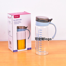 大容量带盖玻璃油壶 防尘酱油醋瓶 定量油瓶卫生院礼品可印logo