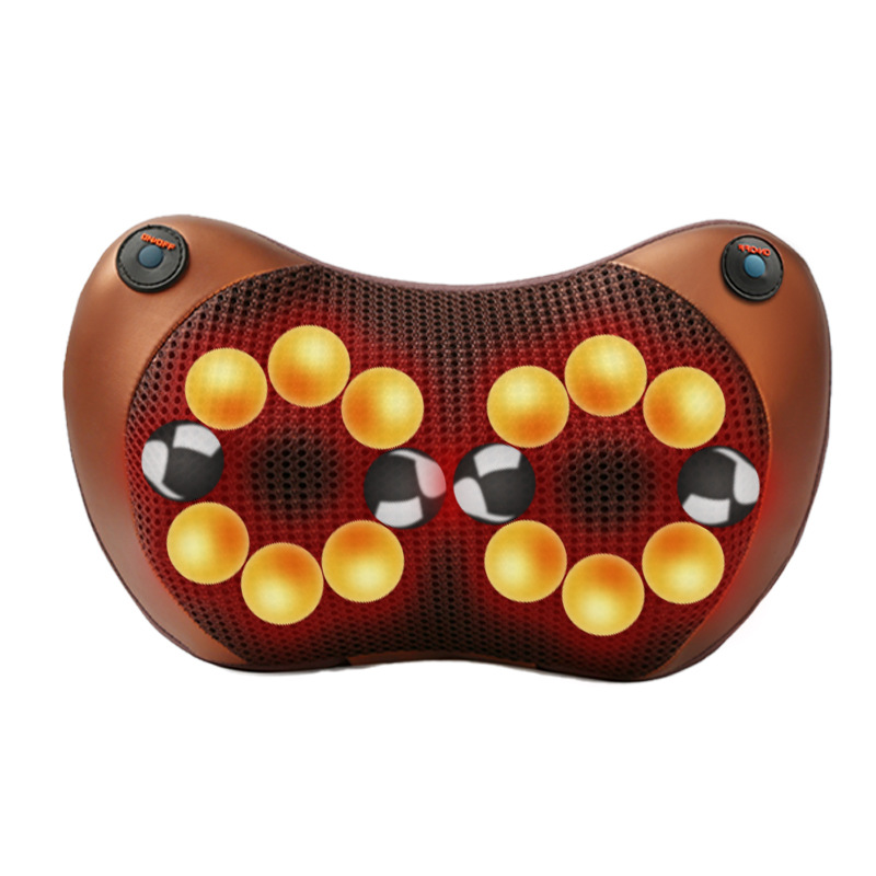 Comercio exterior multifuncional eléctrico columna cervical masaje almohada hombro cuello cintura hogar cuello coche de doble uso transfronterizo amasado masajeador
