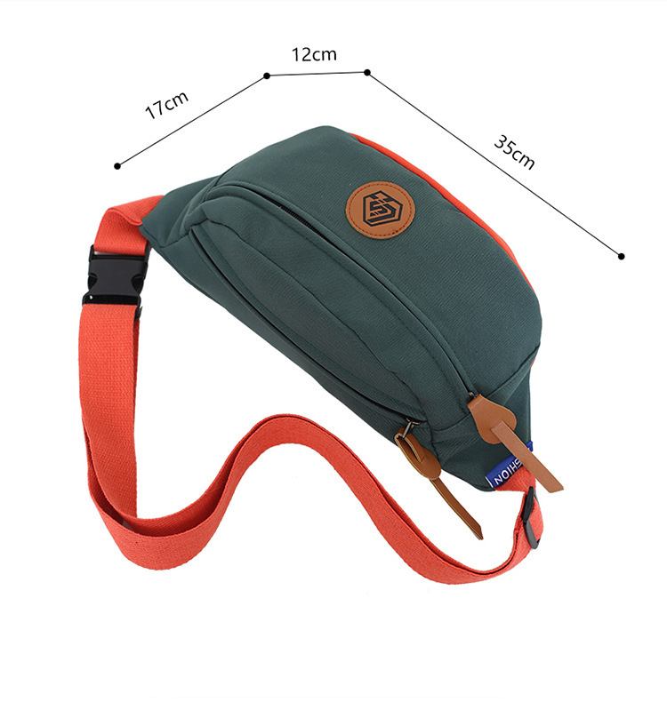 Simple and sporty trendy brand chest bags for both men and women, student waist bags, large-capacity niche single-shoulder bags, crossbody bags for women Item Picture