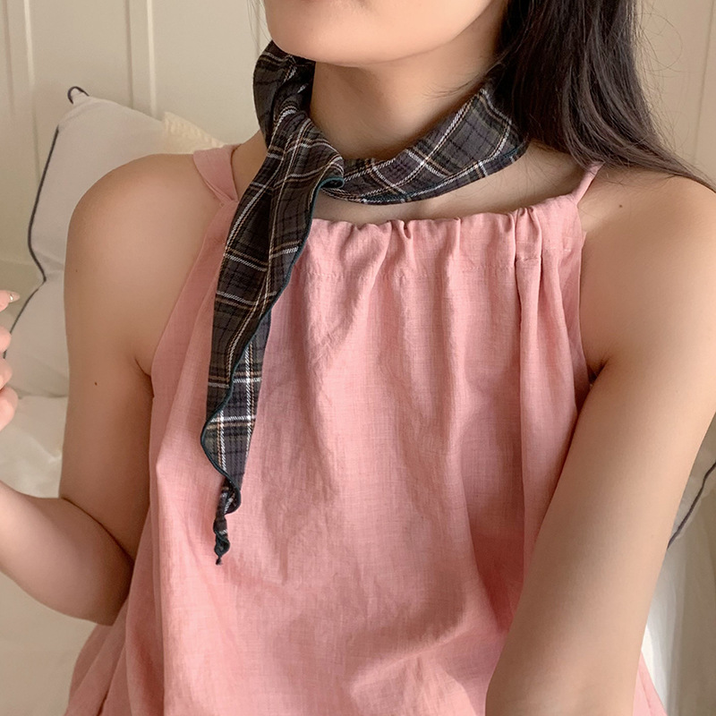 Turbante de verano pastoral primavera y verano universal retró bufandas de cuello turbante de cabello correa de cabello adornos de cabello bufandas de cuello