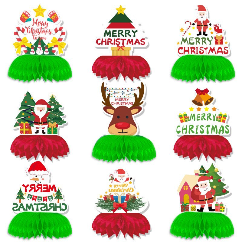 新品圣诞节装饰Merry Christmas场景派对氛围布置纸质创意小门挂|undefined
