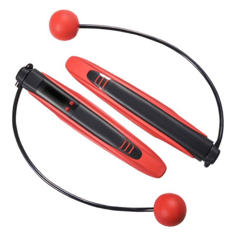 Cuerda para saltar de doble propósito sin cuerda con bolas con peso para quemar grasa, adecuada para estudiantes profesionales y exámenes, cuerda para saltar para adultos.