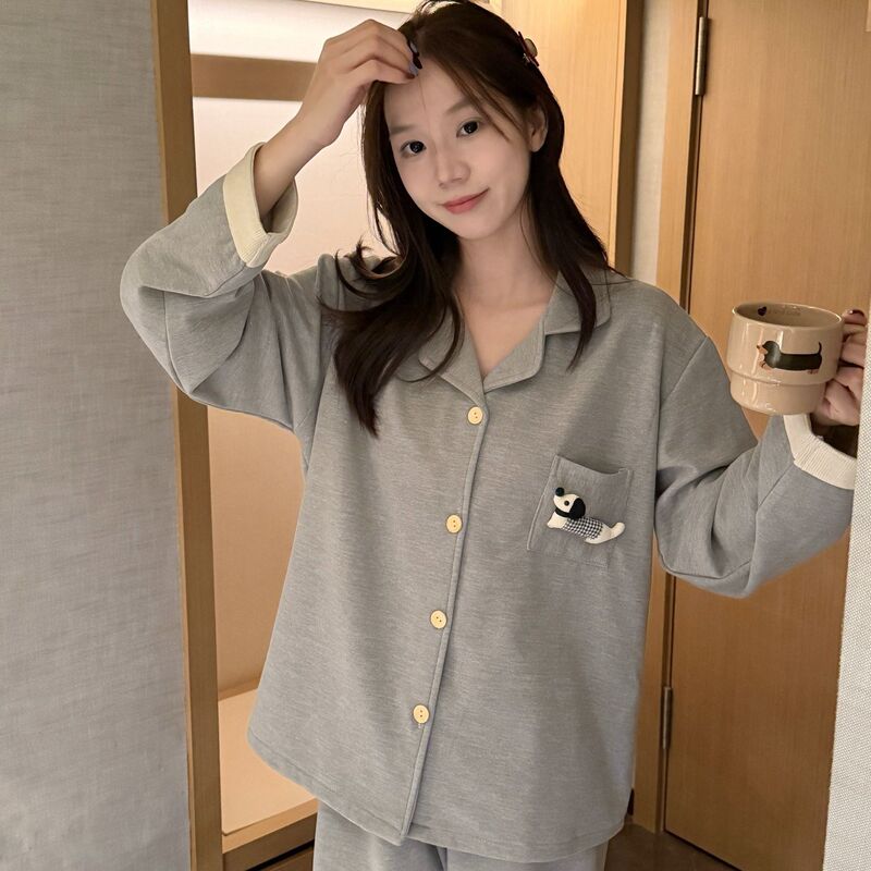 Silk Cashmere Pajamas for Women, New Autumn and Winter Style, Thickened and Warm, Sweet and Cute Girl's Home Wear Set, Can Be Worn Outside Silk Cashmere Pajamas for Women, New Autumn and Winter Style, Thickened and Warm, Sweet and Cute Girl's Home Wear Set, Can Be Worn Outside