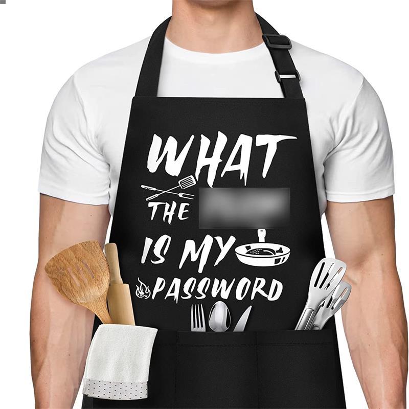Fábrica al por mayor transfronteriza Amazon Halter carta delantal restaurante barbacoa jardinería para hornear overoles logotipo impreso