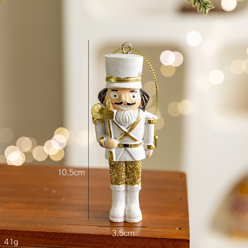 クロスボーダー新しいクリスマスクルミ兵士デスクトップ小さな樹脂装飾品ペンダント装飾品ペンダントクリスマスツリーアクセサリー|undefined