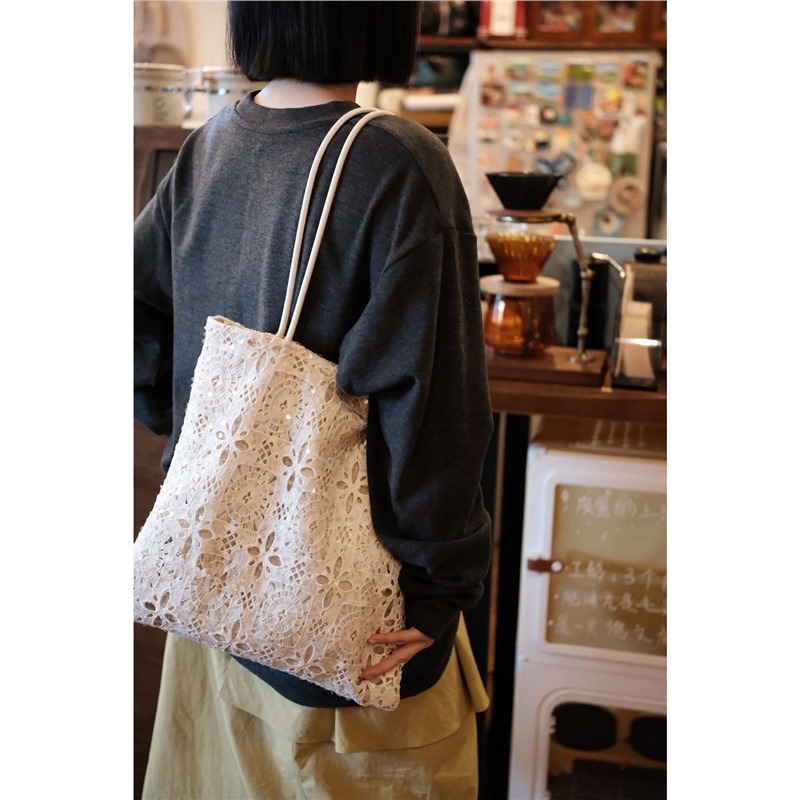 스팽글 자수 가방