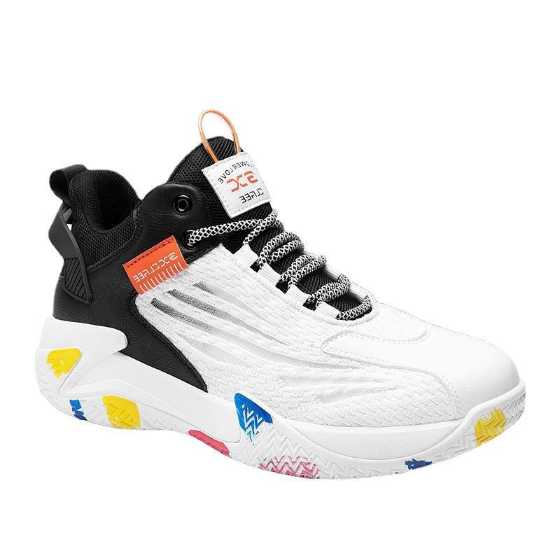 Męskie, modne, sportowe, studenckie buty do koszykówki z grubą podeszwą, buty do biegania i rekreacji, nowy model 2024_voghion.com