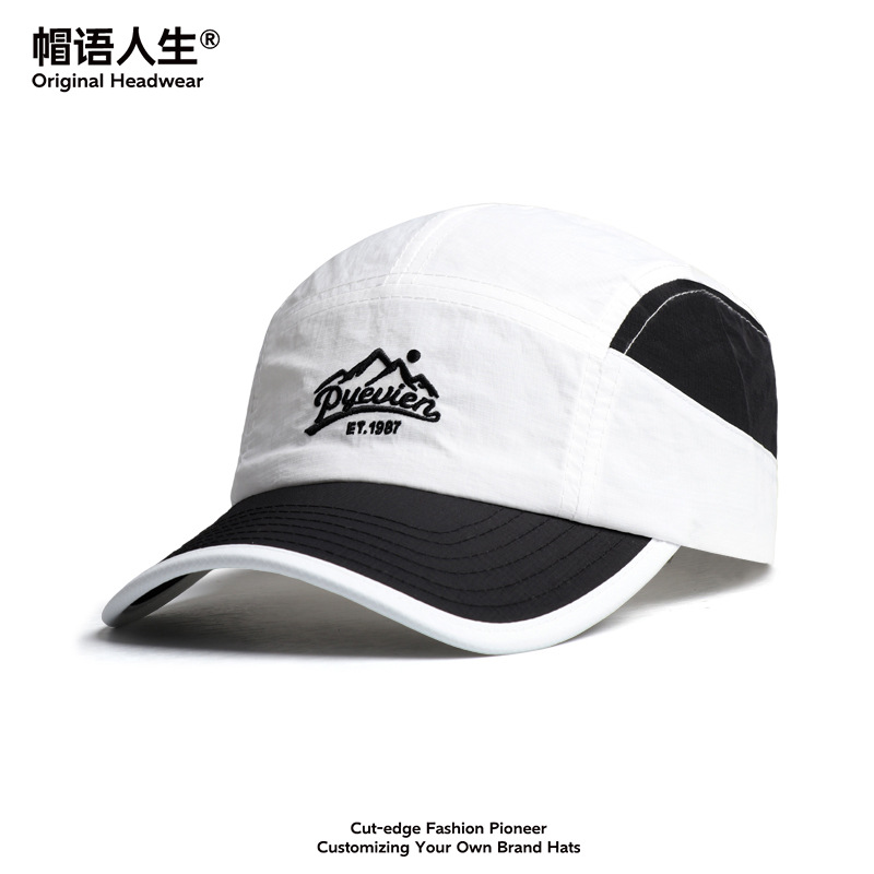 sombrero de sombrero de sol de verano letras de secado rápido sombrero de béisbol ligero de color para hombres y mujeres parejas de moda versátil sombrero de lengua de pato montaña