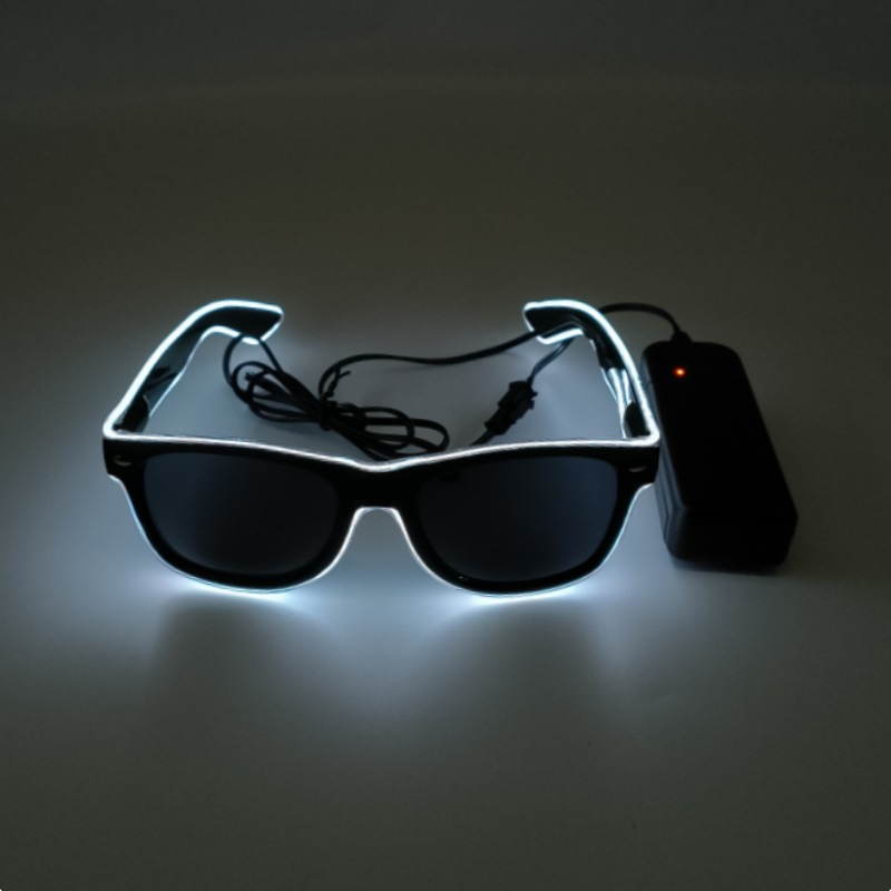 Fábrica directa fiesta gafas luminosas bar espectáculo gafas luminosas props cool led rescate fluorescente
