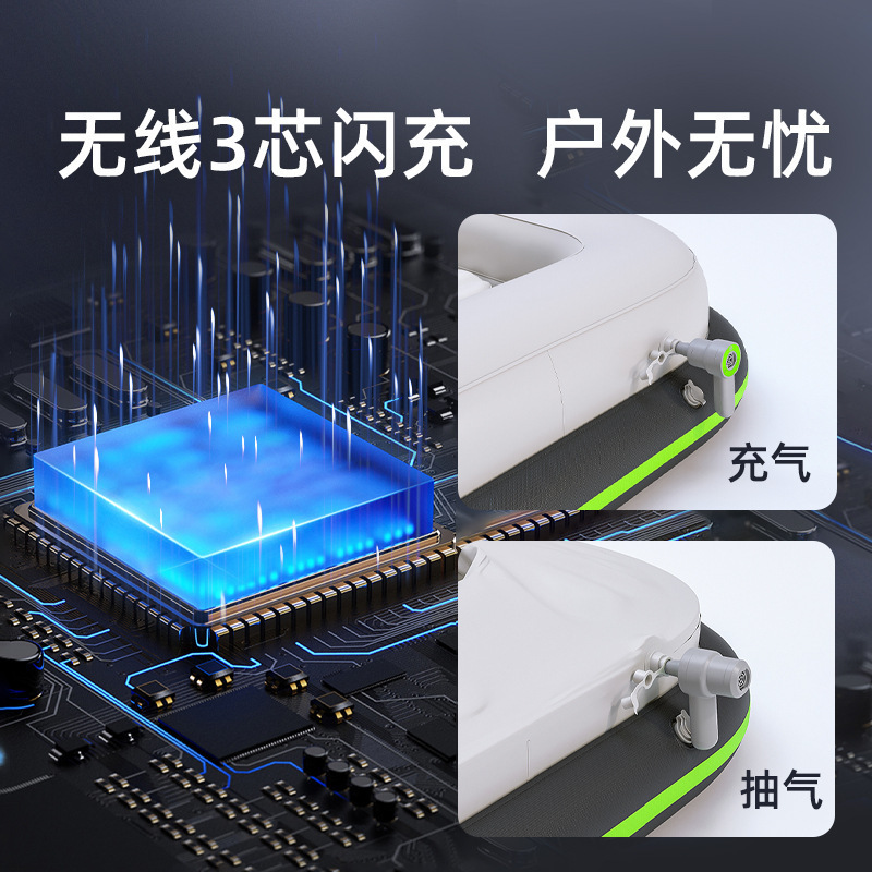 Kayak inflable bote de plástico grueso propulsión motor colchón de aire doble barco de pesca a la deriva canoa bote de goma