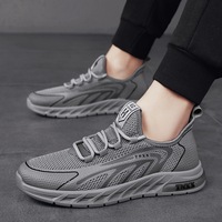 Flying Weaving Shoes Men's Leisure Sports Shoes Men's Trendy Mesh Shoes Spring/Summer Season Trendy Shoes Student 2024 New